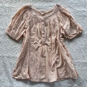 Linda Anderson Cottage Core Peasant Top